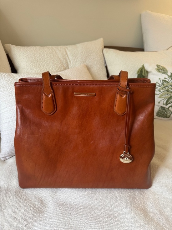 Brahmin Handbags - Brahmin Tan Genuine Leather Bag